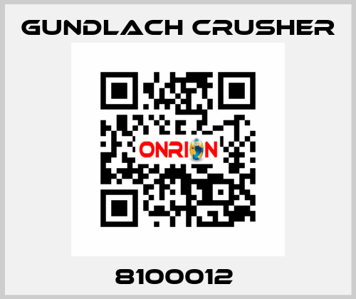 8100012  Gundlach Crusher