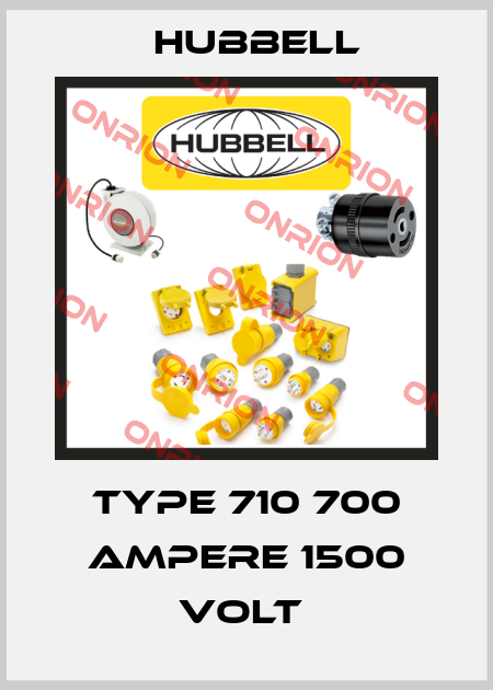 Type 710 700 Ampere 1500 Volt  Hubbell