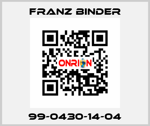 99-0430-14-04 FRANZ BINDER