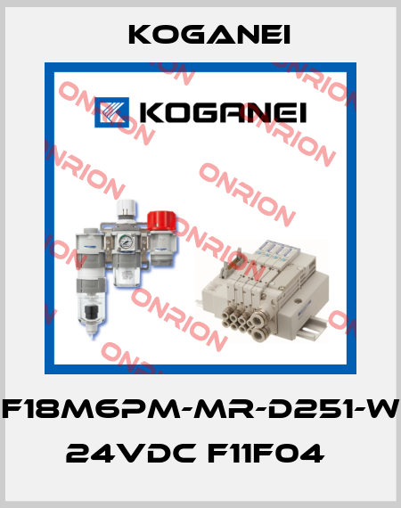 F18M6PM-MR-D251-W 24VDC F11F04  Koganei