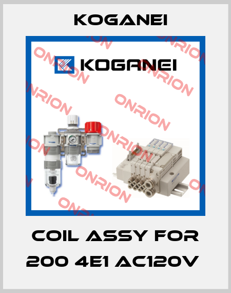 COIL ASSY FOR 200 4E1 AC120V  Koganei