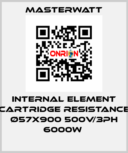 Internal element (cartridge Resistance) Ø57x900 500V/3Ph 6000W  Masterwatt