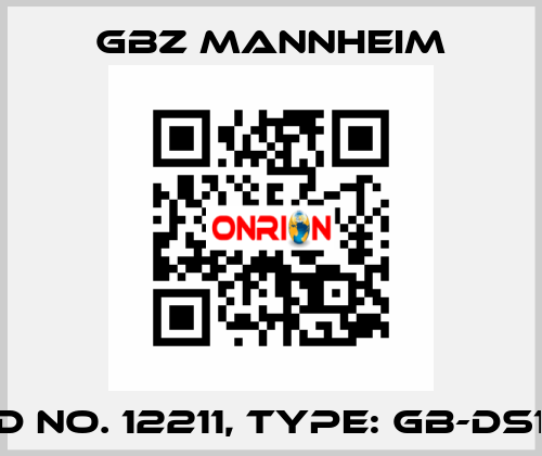 Id No. 12211, Type: GB-DS1  GBZ MANNHEIM