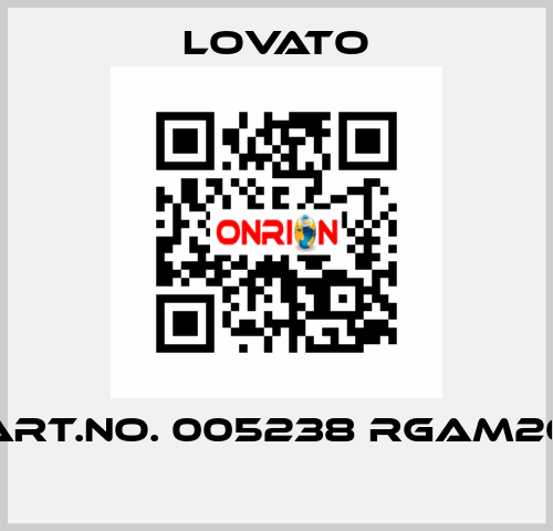 ART.NO. 005238 RGAM20  Lovato