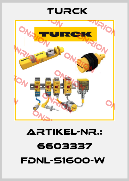 ARTIKEL-NR.: 6603337 FDNL-S1600-W  Turck
