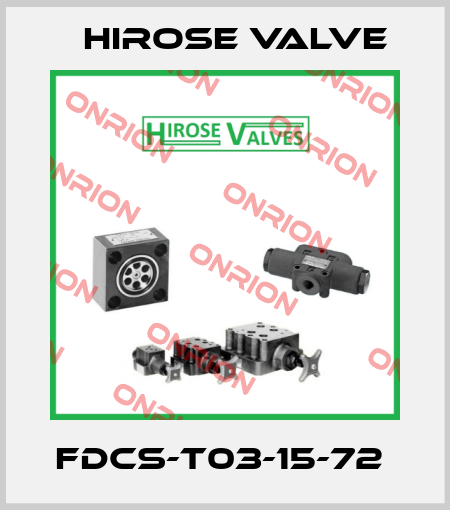 FDCS-T03-15-72  Hirose Valve