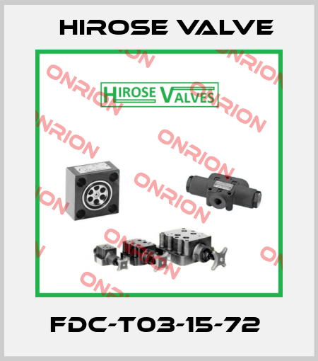 FDC-T03-15-72  Hirose Valve