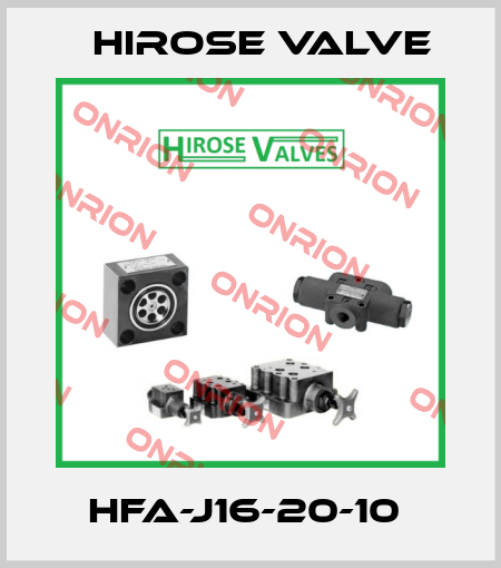 HFA-J16-20-10  Hirose Valve