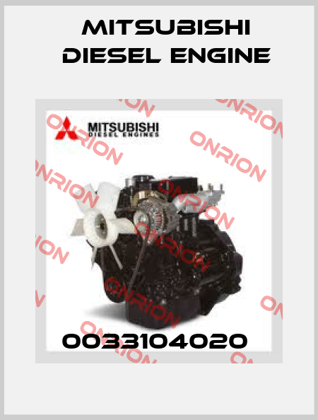 0033104020  Mitsubishi Diesel Engine