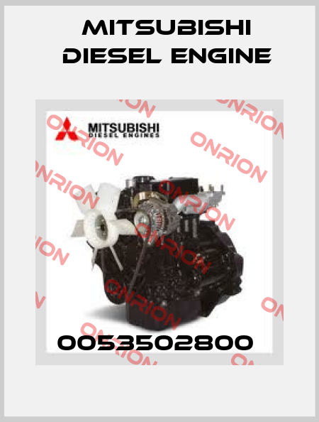 0053502800  Mitsubishi Diesel Engine