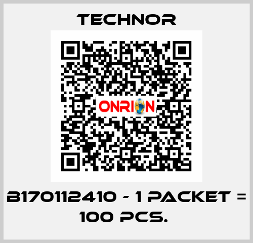 B170112410 - 1 packet = 100 pcs.  TECHNOR