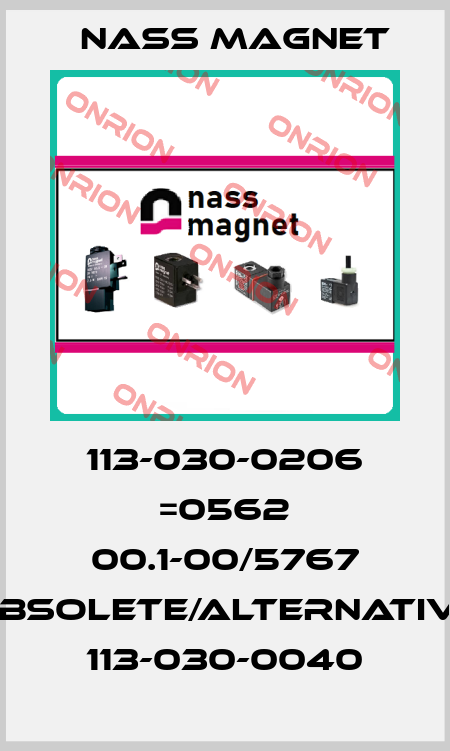 113-030-0206 =0562 00.1-00/5767 obsolete/alternative 113-030-0040 Nass Magnet