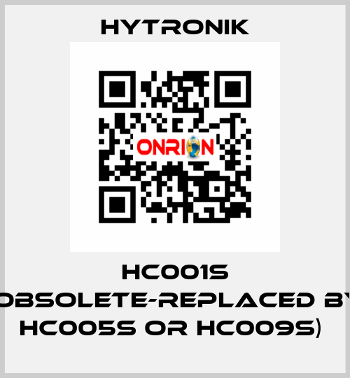 HC001S (obsolete-replaced by HC005S or HC009S)  HYTRONIK