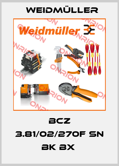 BCZ 3.81/02/270F SN BK BX  Weidmüller
