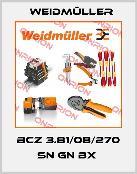 BCZ 3.81/08/270 SN GN BX  Weidmüller