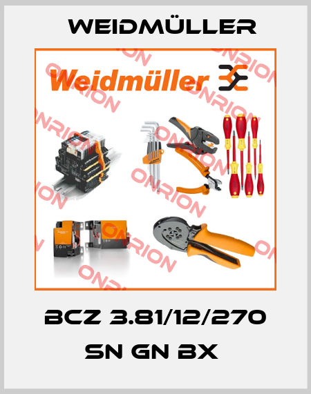 BCZ 3.81/12/270 SN GN BX  Weidmüller
