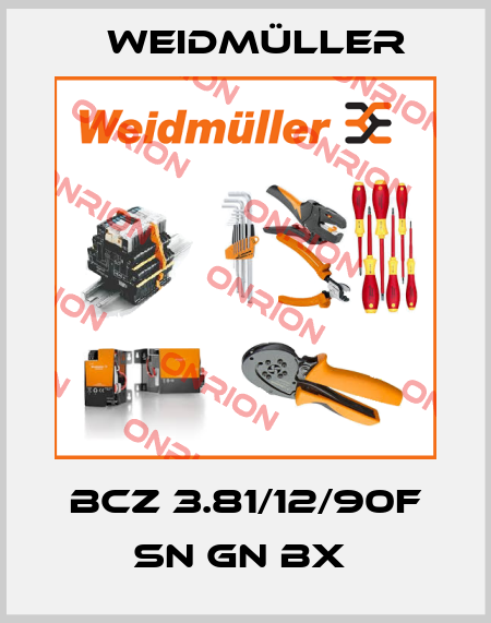 BCZ 3.81/12/90F SN GN BX  Weidmüller