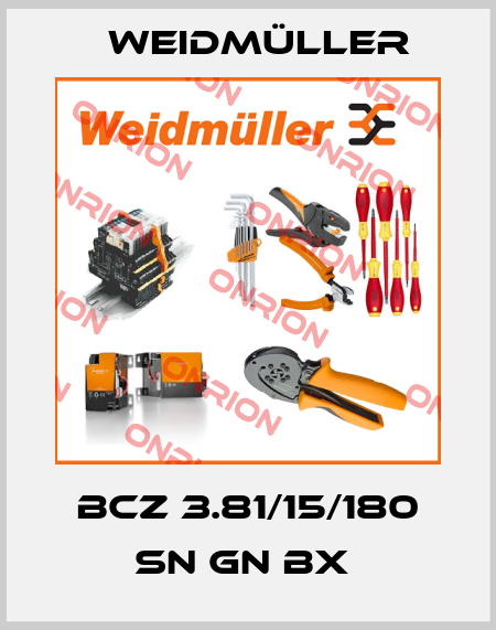 BCZ 3.81/15/180 SN GN BX  Weidmüller