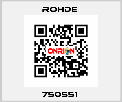 750551  Rohde 