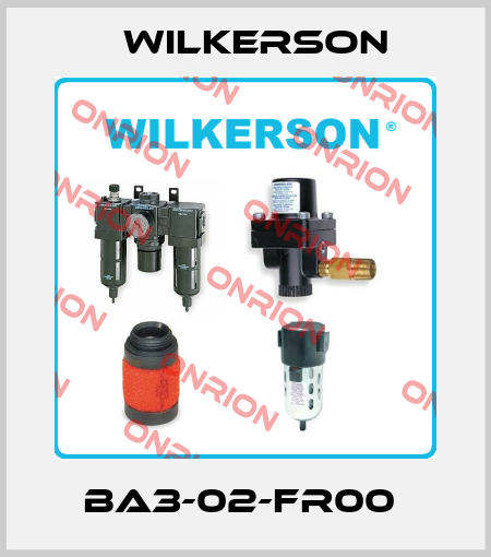 BA3-02-FR00  Wilkerson