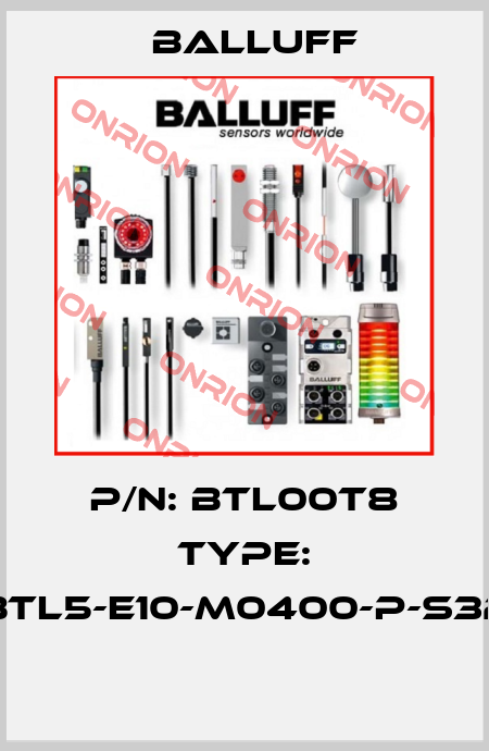 P/N: BTL00T8 Type: BTL5-E10-M0400-P-S32  Balluff