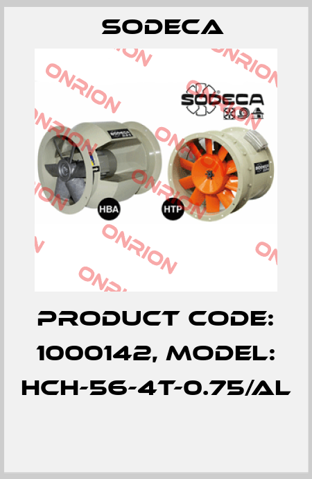 Product Code: 1000142, Model: HCH-56-4T-0.75/AL  Sodeca