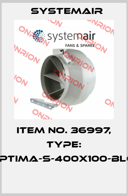 Item No. 36997, Type: OPTIMA-S-400x100-BLC1  Systemair