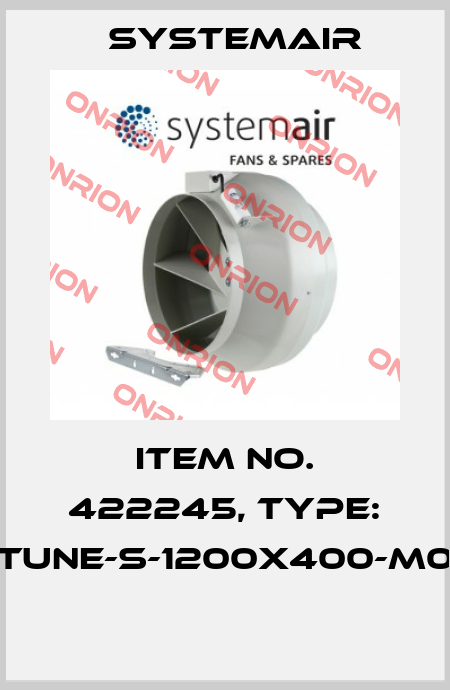 Item No. 422245, Type: TUNE-S-1200x400-M0  Systemair