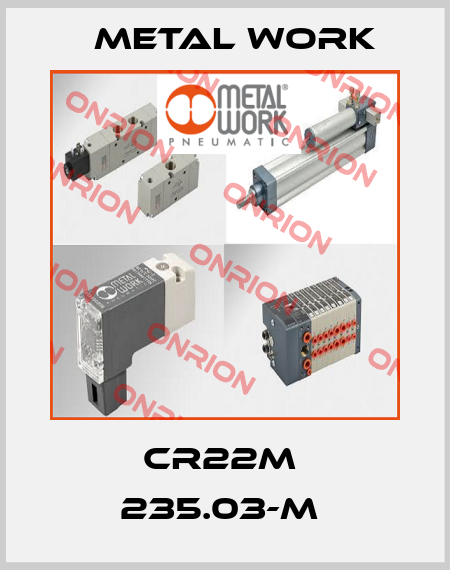CR22M  235.03-M  Metal Work