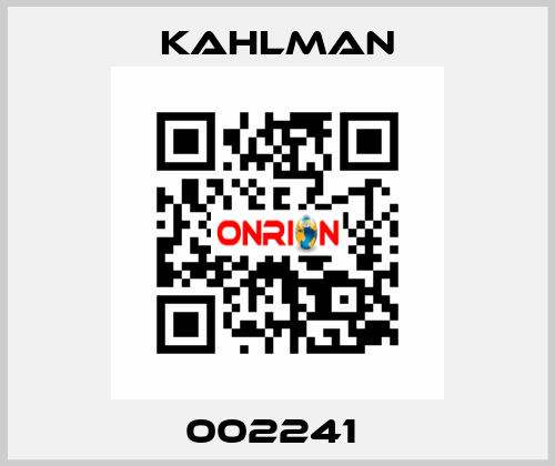 002241  Kahlman