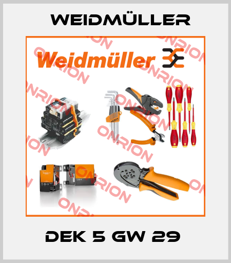 DEK 5 GW 29  Weidmüller