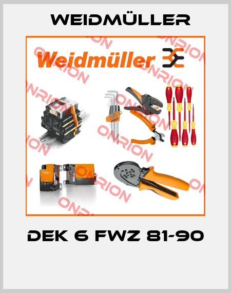 DEK 6 FWZ 81-90  Weidmüller