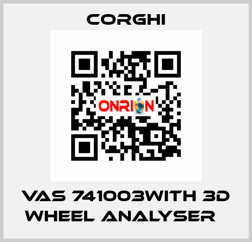 VAS 741003with 3D wheel analyser   Corghi