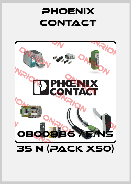 0800886 / E/NS 35 N (pack x50) Phoenix Contact
