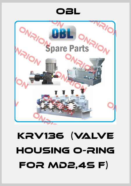 KRV136  (Valve housing O-Ring for MD2,4S F)  Obl