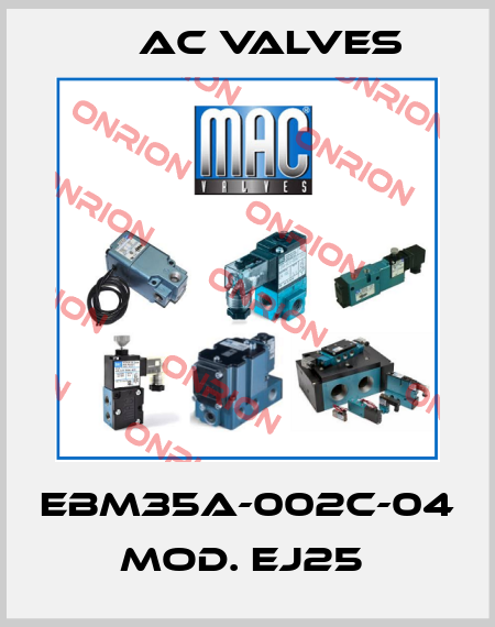 EBM35A-002C-04 MOD. EJ25  МAC Valves