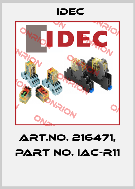 Art.No. 216471, Part No. IAC-R11  Idec