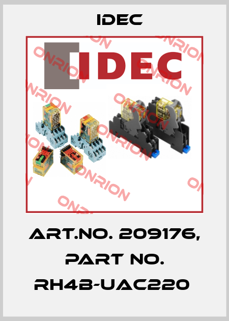 Art.No. 209176, Part No. RH4B-UAC220  Idec