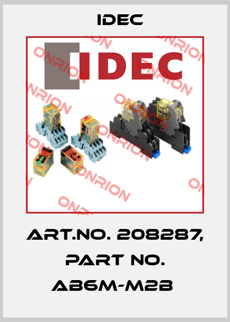 Art.No. 208287, Part No. AB6M-M2B  Idec
