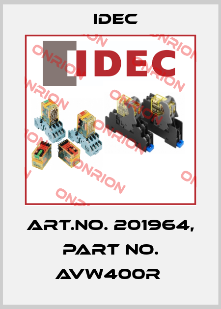 Art.No. 201964, Part No. AVW400R  Idec