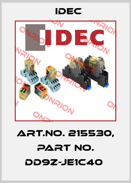 Art.No. 215530, Part No. DD9Z-JE1C40  Idec