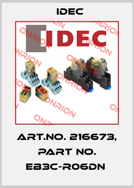 Art.No. 216673, Part No. EB3C-R06DN  Idec