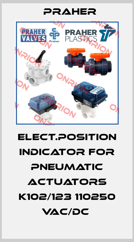 ELECT.POSITION INDICATOR FOR PNEUMATIC ACTUATORS K102/123 110250 VAC/DC  Praher