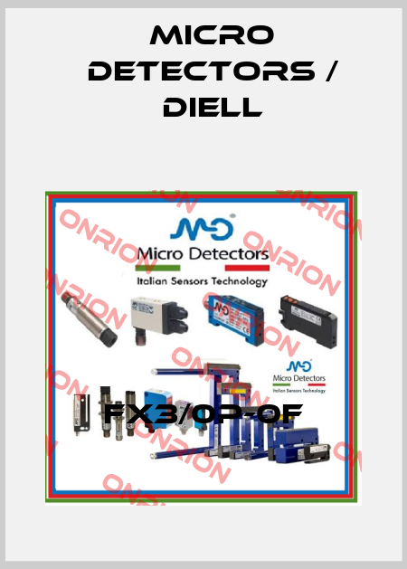 FX3/0P-0F Micro Detectors / Diell