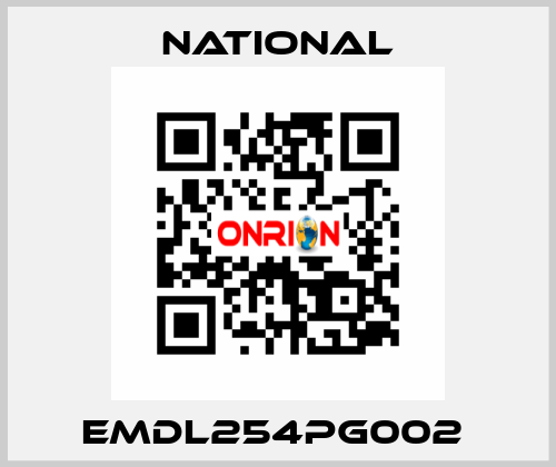EMDL254PG002  National