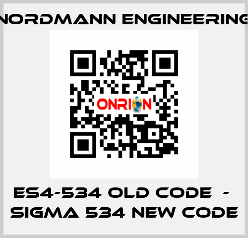 ES4-534 old code  -  SIGMA 534 new code NORDMANN ENGINEERING