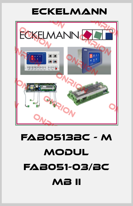 FAB0513BC - M MODUL FAB051-03/BC MB II Eckelmann