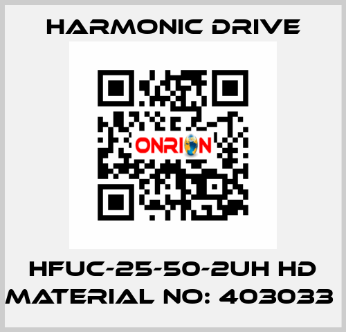 HFUC-25-50-2UH HD MATERIAL NO: 403033  Harmonic Drive