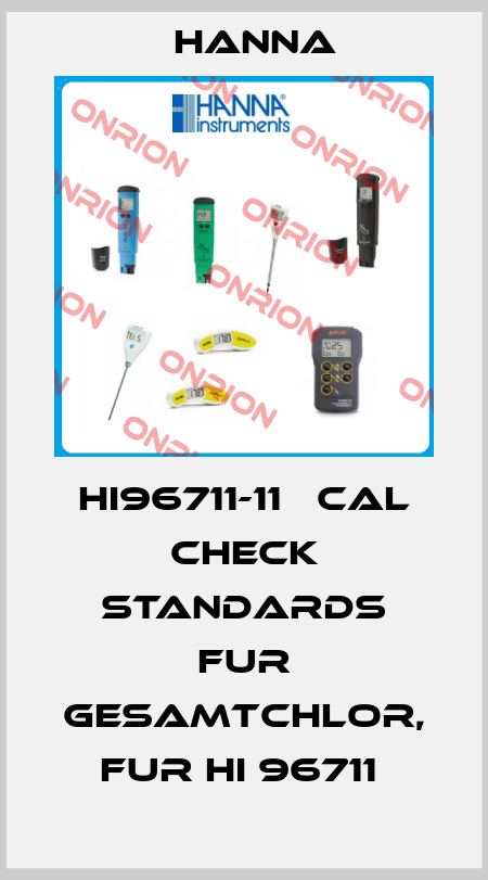 HI96711-11   CAL CHECK STANDARDS FUR GESAMTCHLOR, FUR HI 96711  Hanna
