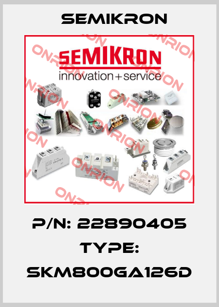 P/N: 22890405 Type: SKM800GA126D Semikron